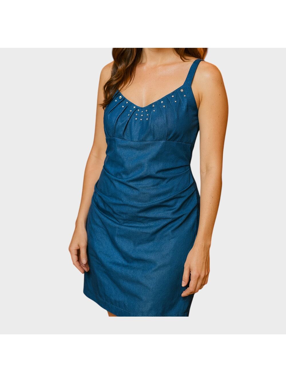 Suzi Chin for Maggy Boutique Size 6 Dress Blue